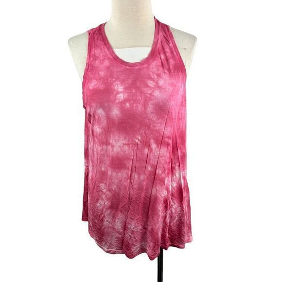 NWOT SWEATY‎ BETTY Pink Tie Dye Racer Back Tank Top (S) - Picture 8 of 8
